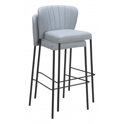 ZUO Linz Barstool (Set of 2) - Gray
