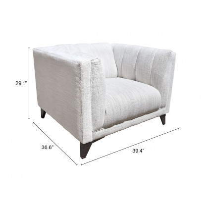 ZUO Punta Cana Armchair - Leonardo Snow