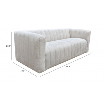 ZUO Puerto Plata Sofa - Dason Snow