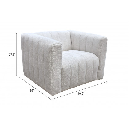 ZUO Puerto Plata Armchair - Dason Snow