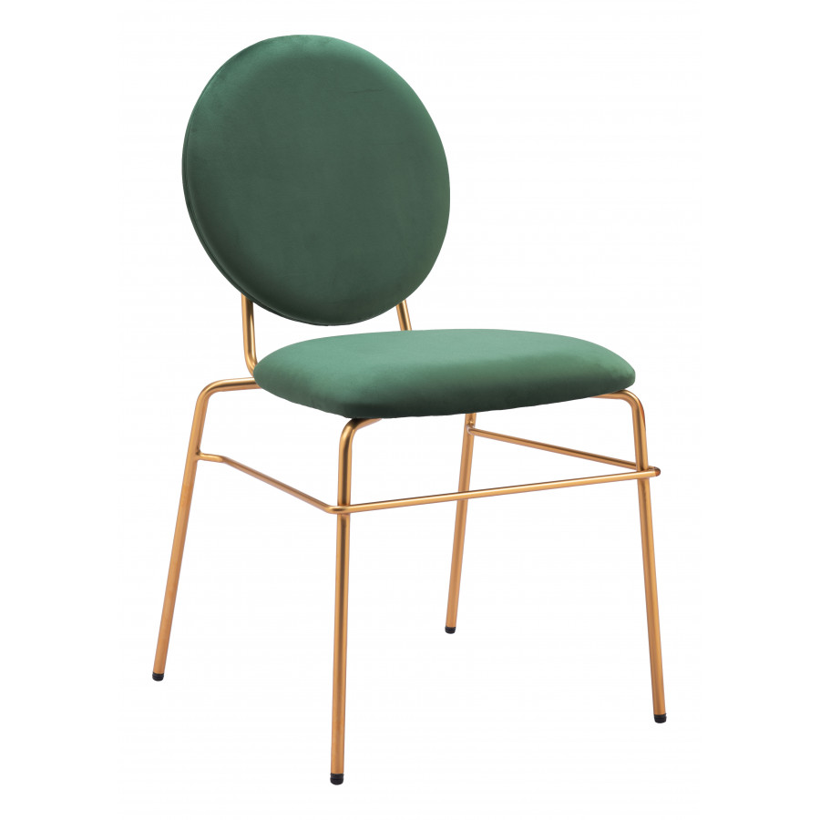 ZUO - Odessa Dining Chair (Set of 2) in Green/Gold