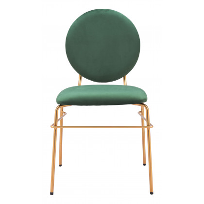 ZUO - Odessa Dining Chair (Set of 2) in Green/Gold