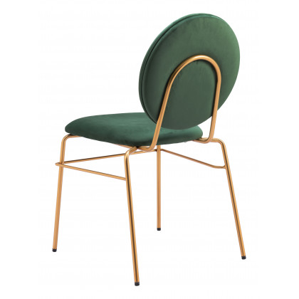 ZUO - Odessa Dining Chair (Set of 2) in Green/Gold
