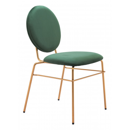 ZUO - Odessa Dining Chair (Set of 2) in Green/Gold