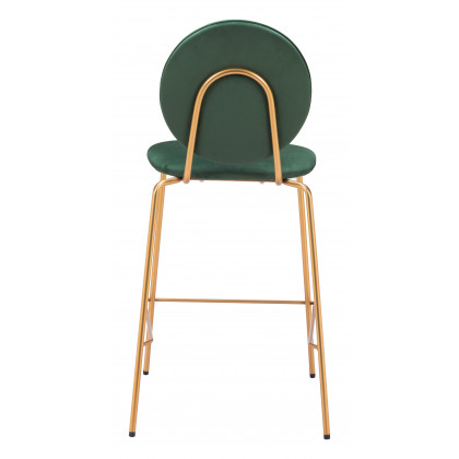 ZUO - Odessa Counter Stool (Set of 2) in Green/Gold