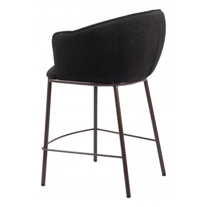 ZUO Essen Counter Stool - Black/Bronze