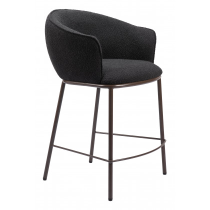 ZUO Essen Counter Stool - Black/Bronze