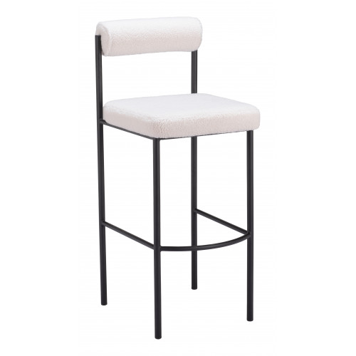 ZUO Livorno Barstool (Set of 2) - Ivory