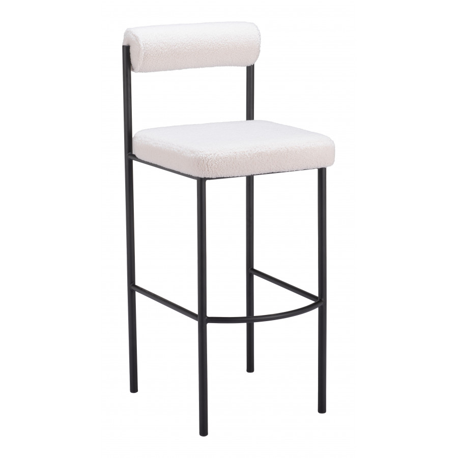 ZUO Livorno Barstool (Set of 2) - Ivory