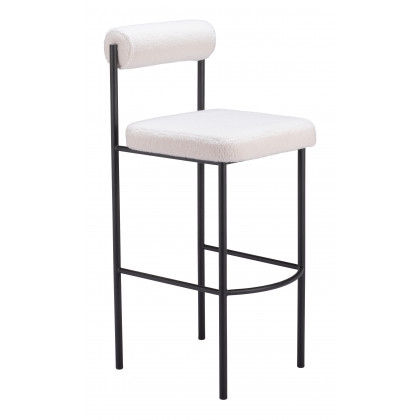 ZUO Livorno Barstool (Set of 2) - Ivory