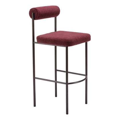 ZUO Livorno Barstool (Set of 2) - Red/Bronze