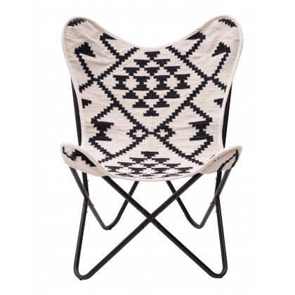 ZUO Rabat Accent Chair - Beige/Black