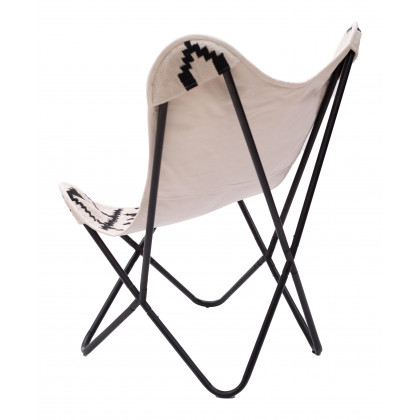 ZUO Rabat Accent Chair - Beige/Black