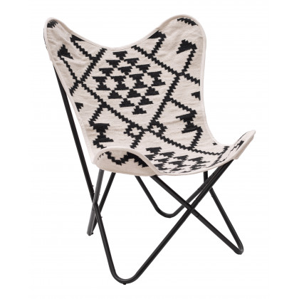 ZUO Rabat Accent Chair - Beige/Black