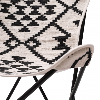 ZUO Rabat Accent Chair - Beige/Black