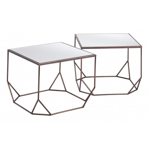 ZUO - Arzon Coffee Table Set (2-Piece) in Bronze