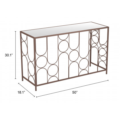 ZUO - Convale Console Table in Bronze
