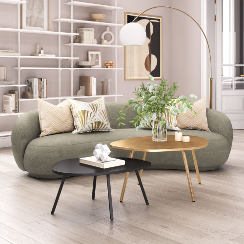 ZUO - Castelo Coffee Table Set (2-Piece) in Brass/Black