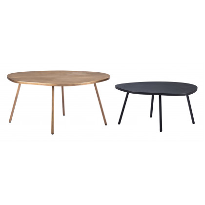 ZUO - Castelo Coffee Table Set (2-Piece) in Brass/Black