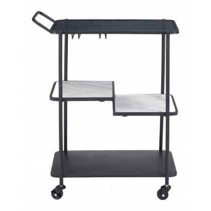 ZUO - Constanza Bar Cart in Black