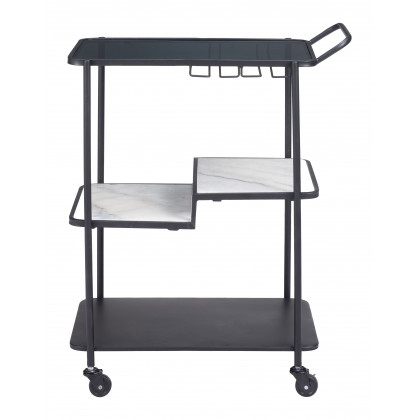 ZUO - Constanza Bar Cart in Black