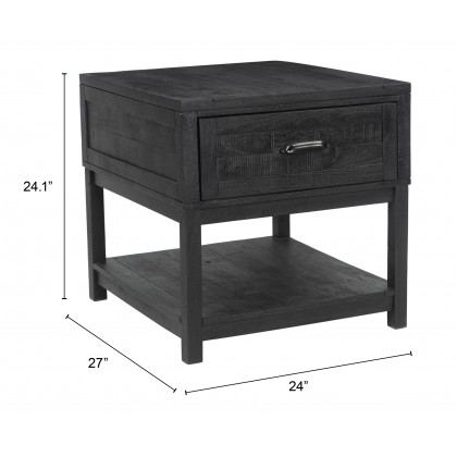 ZUO - Surat Side Table in Black