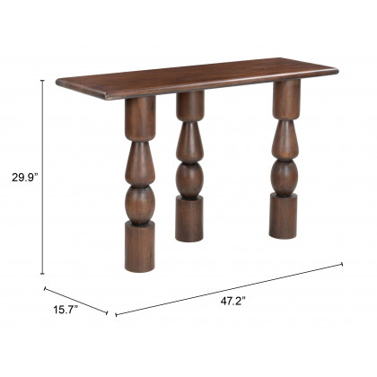 ZUO - Split Console Table in Brown