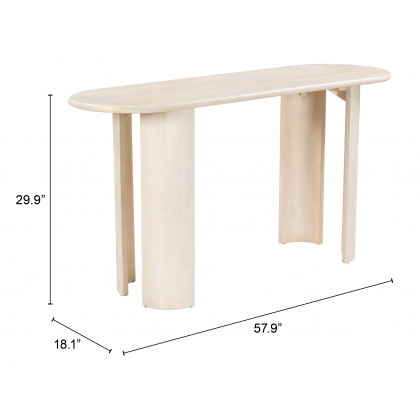 ZUO - Risan Console Table in Natural