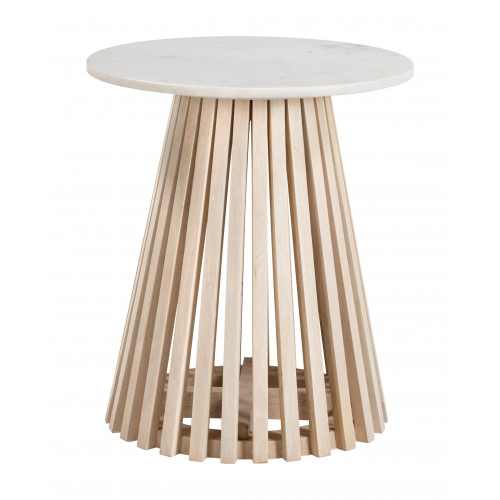 ZUO - Mazara Side Table in White/Natural