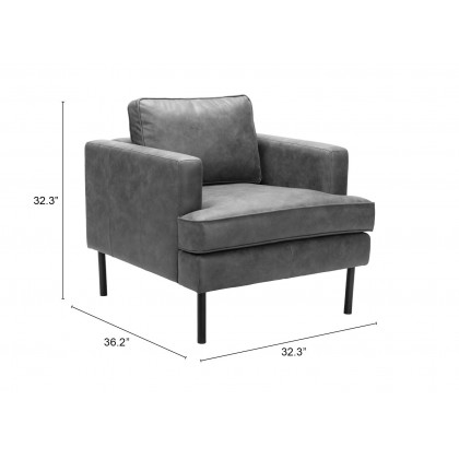 ZUO Decade Armchair - Vintage Gray