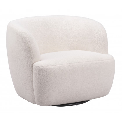 ZUO Govan Swivel Chair - Ivory