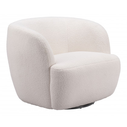 ZUO Govan Swivel Chair - Ivory