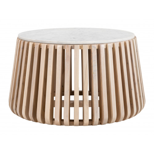 ZUO - Cyprus Coffee Table in White/Natural