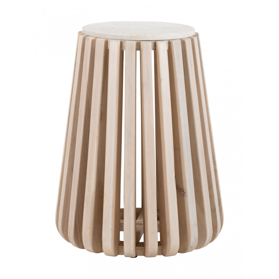 ZUO - Cyprus Side Table in White/Natural