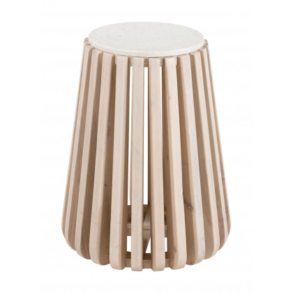 ZUO - Cyprus Side Table in White/Natural