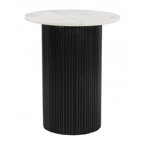 ZUO - Izola Side Table in White/Black