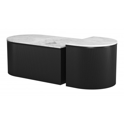 ZUO - Ormara Coffee Table Set (2-Piece) in White/Black