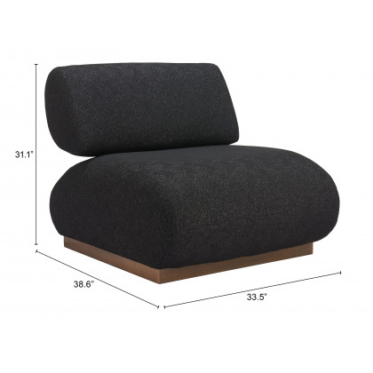 ZUO - Barsa Accent Chair in Black