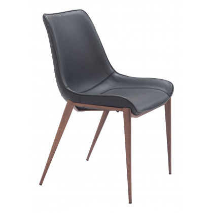 ZUO Magnus Dining Chair (Set of 2) - Black/Walnut
