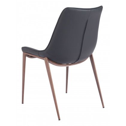 ZUO Magnus Dining Chair (Set of 2) - Black/Walnut