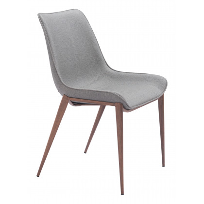 ZUO Magnus Dining Chair (Set of 2) - Slate Gray/Walnut