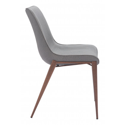 ZUO Magnus Dining Chair (Set of 2) - Slate Gray/Walnut