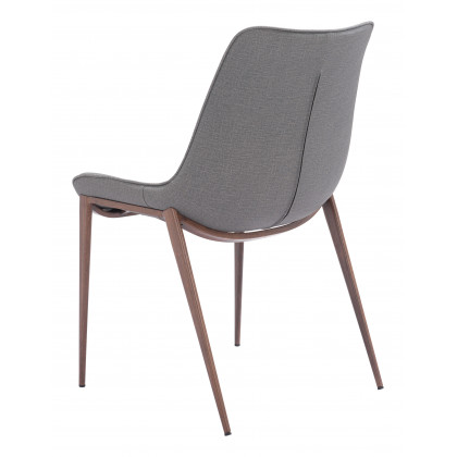 ZUO Magnus Dining Chair (Set of 2) - Slate Gray/Walnut