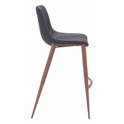 ZUO Magnus Barstool (Set of 2) - Black/Walnut