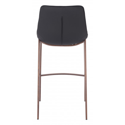 ZUO Magnus Barstool (Set of 2) - Black/Walnut