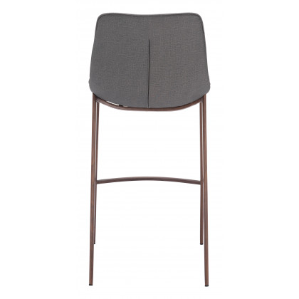 ZUO Magnus Barstool (Set of 2) - Slate Gray/Walnut