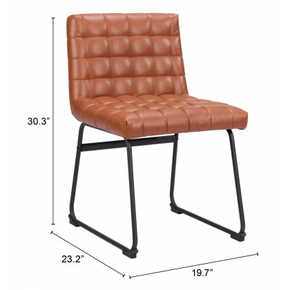 ZUO Pago Dining Chair (Set of 2) - Brown