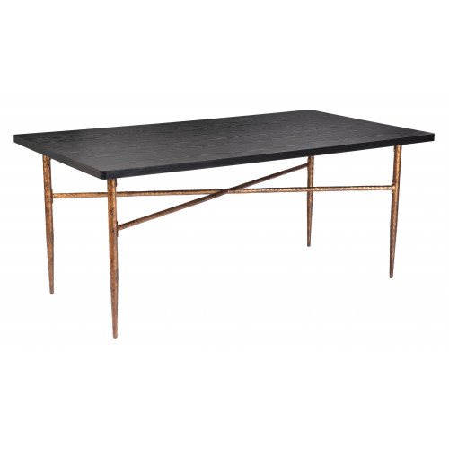 ZUO - Nida Dining Table in Black/Bronze