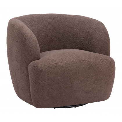 ZUO Govan Swivel Chair - Brown