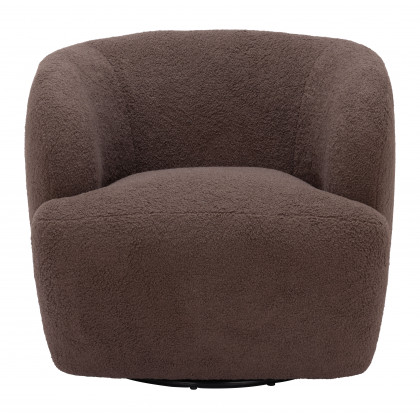 ZUO Govan Swivel Chair - Brown